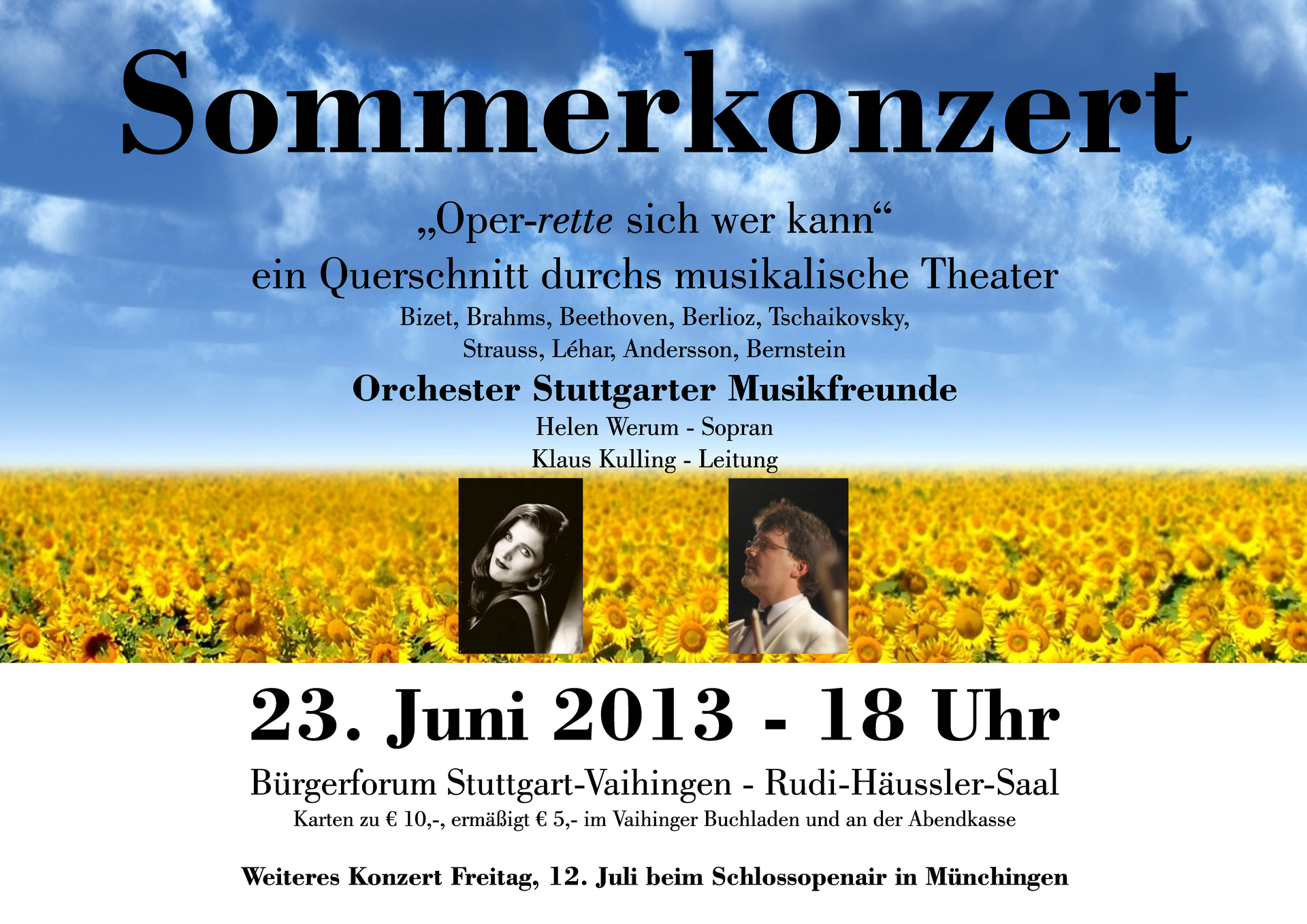 Plakat Sommerkonzert 2013