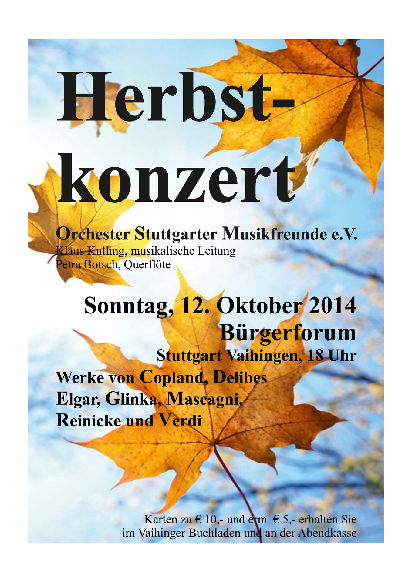 Plakat Herbstkonzerte 2014