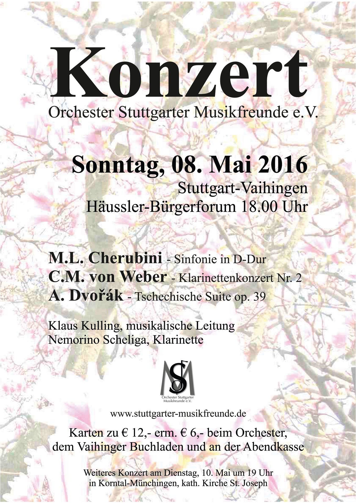 Plakat Frühjahrskonzert 2016