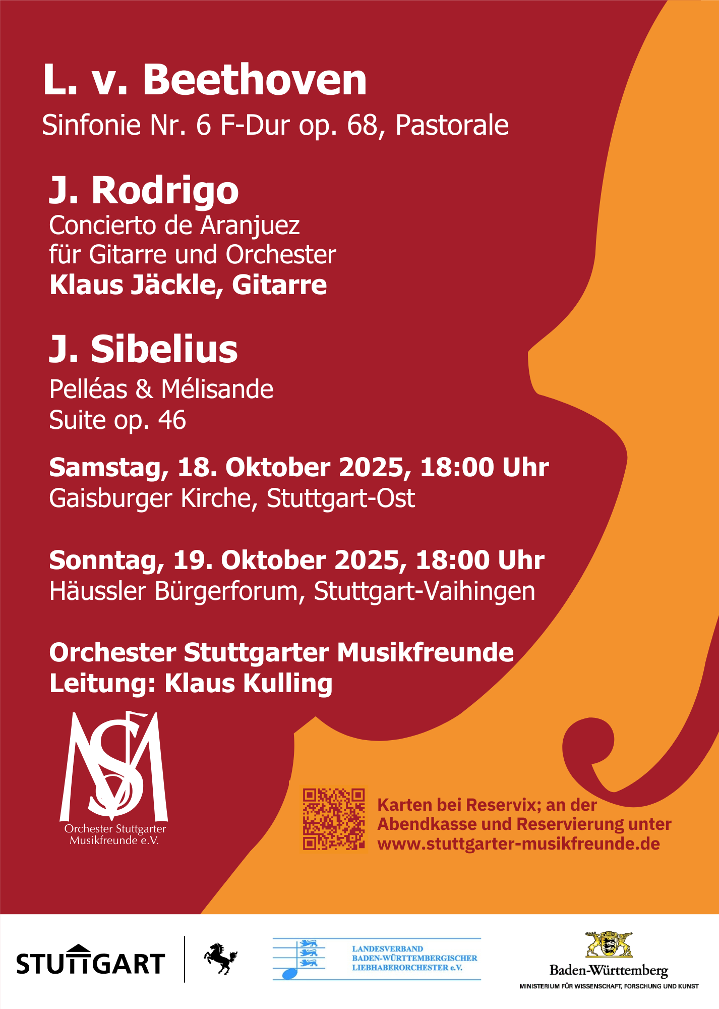 Plakat zum Konzert am 18.10.2025