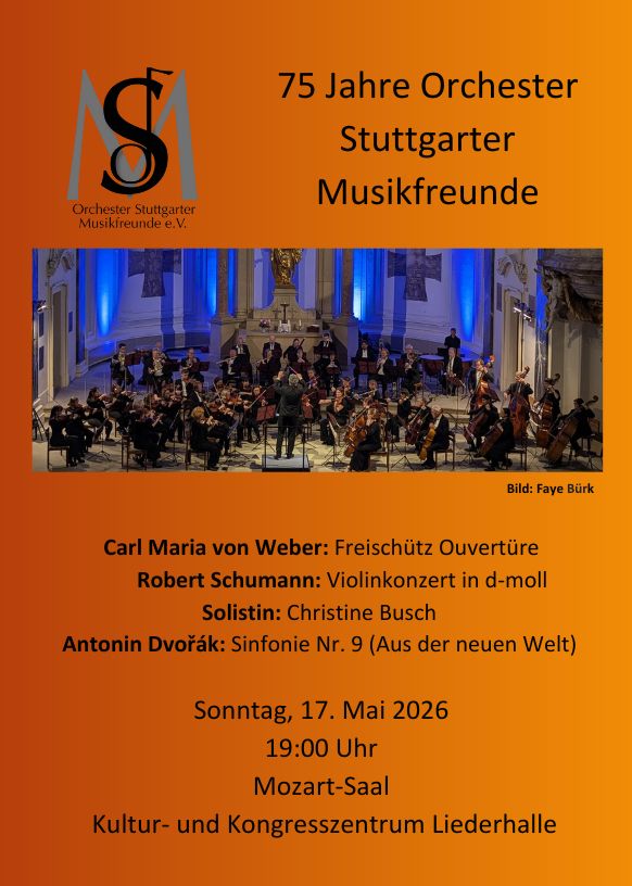 Ankündigung zum Konzert am 17.05.2026