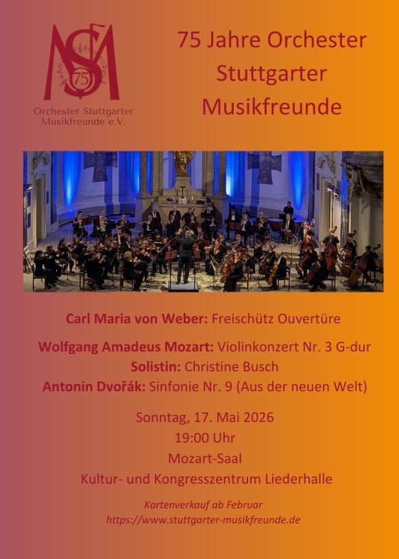 Flyer zum Konzert am 17.05.2026